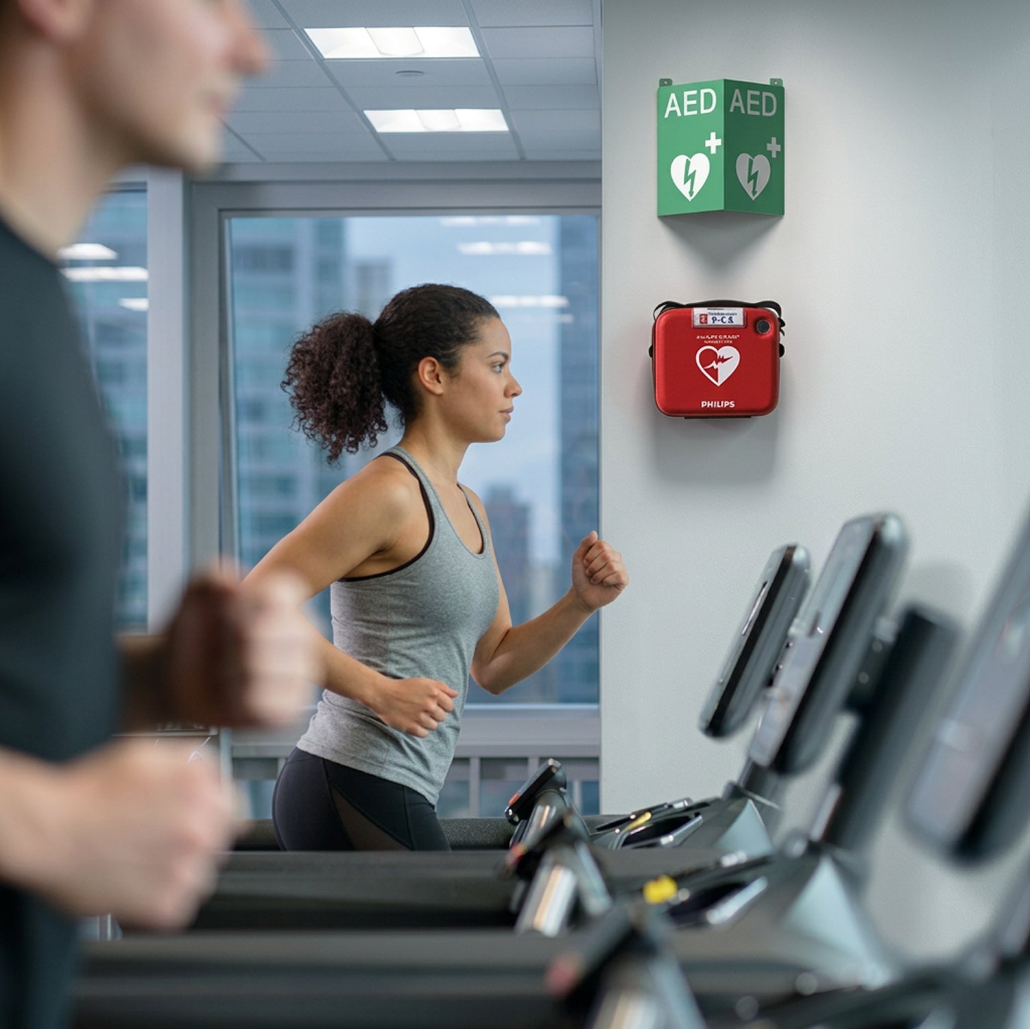 En salle de sport