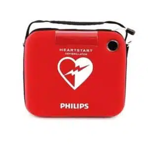 Petite mallette rouge Philips avec logo cœur
